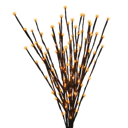 Celebratinos Celebrations Halloween Orange 32 in. LED Prelit Burst Halloween Decor LBST100BORTWA